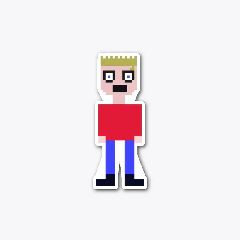 T2C Game Character Sticker